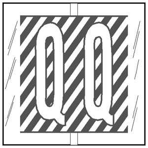 Col R Tab 12117 Label Letter Q 500/Roll