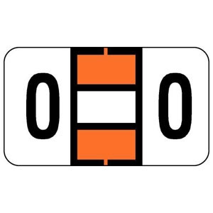 Jeter Alpha Labels 0200 Series Letter O Orange (JAAM-O)
