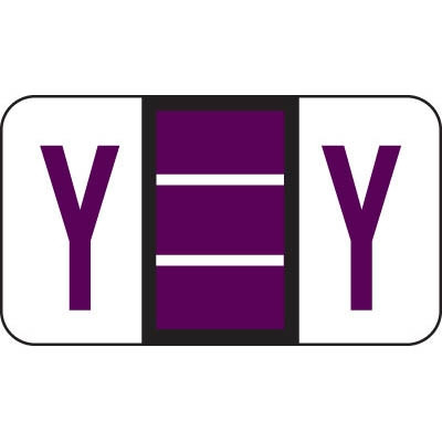 Jeter Alpha Labels Letter Y Purple JRAM-Y