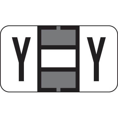 Jeter 7200 Series Labels Letter Y 240/Ringbook Pack