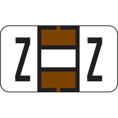 Jeter 7200 Series Labels Letter Z 240/Ringbook Pack