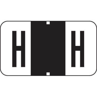 Jeter 7200 Series Labels Letter H 500/Roll
