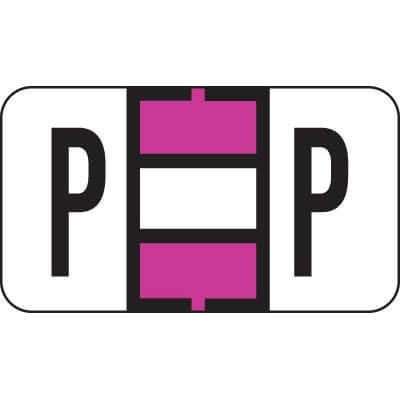 Jeter 7200 Series Labels Letter P 500/Roll