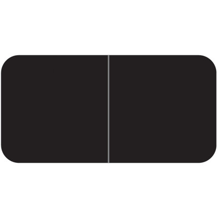 Jeter 9500 Solid Black Color Labels (500/Roll)