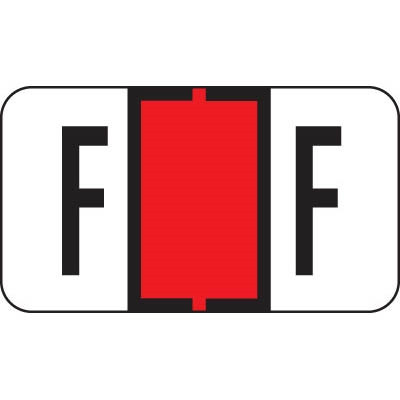 Jeter 7200 Series Labels Letter F 225/Pack