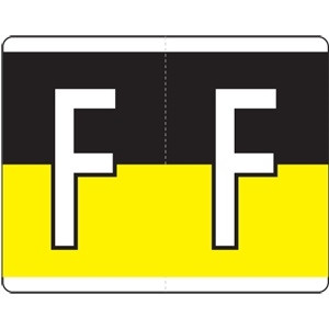 Kardex Alpha Label Letter F (500/Roll)