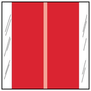 Col R Tab 11600 Series Designation Label Red 500/Roll