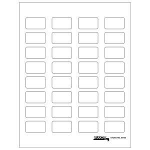 Tabbies Labels-U-Create Blank Labels, 7/8 H x 1 1/2 W, White, 320/Pack