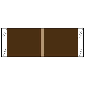 Kardex Solid Color Labels 53500-Series Brown 53505