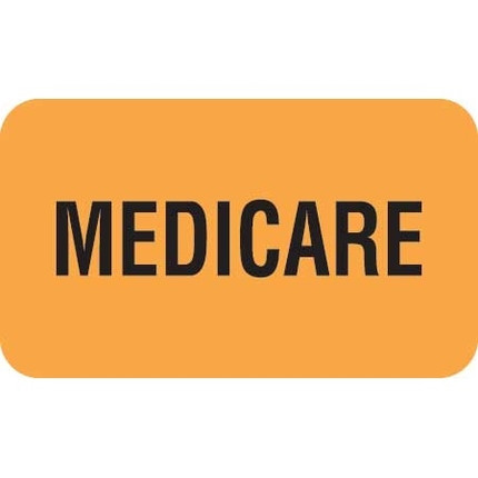 Insurance Provider Labels, Medicare, 250/Box (MAP1160)