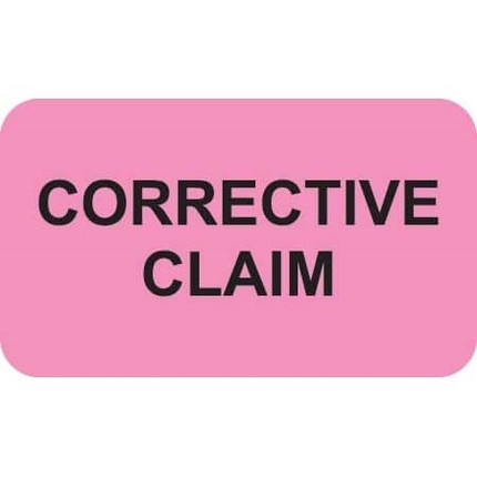 Insurance Claim Labels, Corrective Claim, 250/Box (MAP1460)