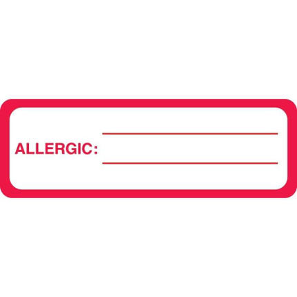 Allergic To Label MAP3360
