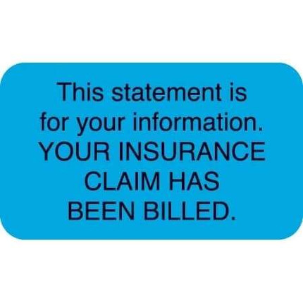 Patient Responsibility Labels, This Statement, 250/Box (MAP3730)