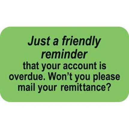 Billing/Collection Labels, Just A Friendly Reminder, 250/Box (MAP4420)