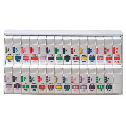 POS 3400 Series Labels Set A-Z (500/Roll)