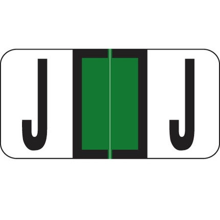Reynolds & Reynolds Alpha Label, Letter J
