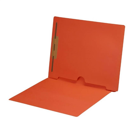 Orange Colored End Tab Pocket Folders Part Number S-09018-ORG