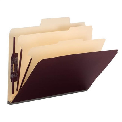 Smead SuperTab Classification Folder, 2 Dividers, 2" Exp. (14013)
