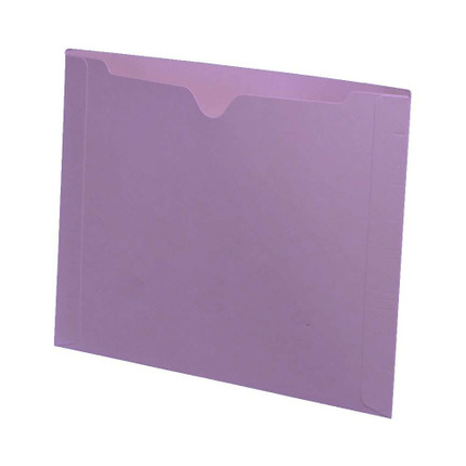 Colored File Jackets, Letter Size, Dental Style, 11pt Lavender, 50/Box (S-9076-LAV)