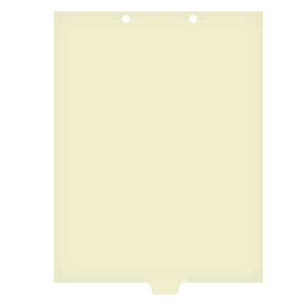 Chart Divider, Bottom Tab, Position 3, Clear, Blank, Pack/100
