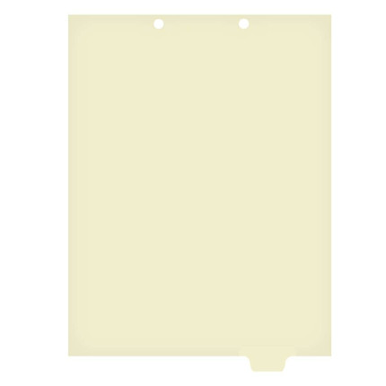 Chart Divider, Bottom Tab, Position 5, Clear, Blank, Pack/100