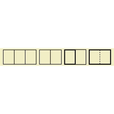 Cover Up Labels 6-1/2" x 1"