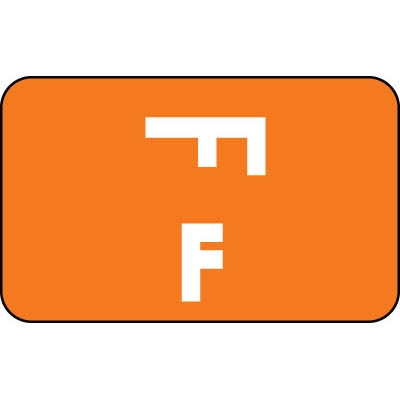 Smead ACCS Compatible Labels Letter F 250/Roll