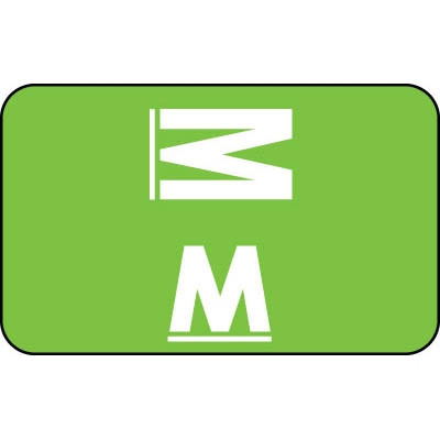 Smead ACCS Compatible Labels Letter M 250/Roll