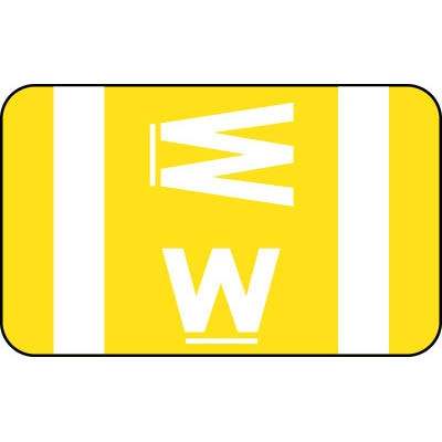 Smead ACCS Compatible Labels Letter W 100/Pack