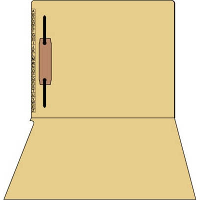 Kardex Comparable Sem-Scan Alpha, Tan one fastener ,11pt, Letter Size, 1 Fastener, 50/Box