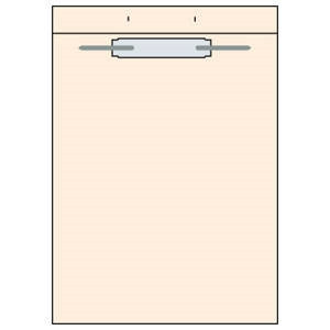 Fileback Dividers, Winged, 8-1/2 x 11, 100/Pack (26360)