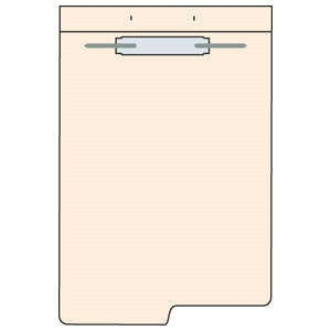 Fileback Dividers, Left Winged, 8-1/2 x 11-3/4, 100/Pack (26370)