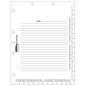 Tabbies Medical Chart Index Divider Sheets, White, 8.5 x 11, 100/Pack (Item 53018)