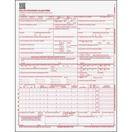 Tabbies Healthcare Forms CMS/HCFA 1500 Claim Forms (14540)