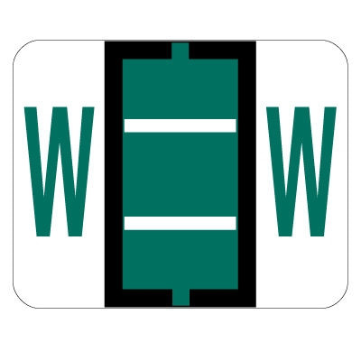 Click to zoom in on this Smead BCCR Compatible Label Letter W