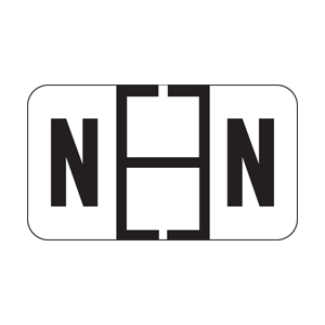 Traco Alpha Label Letter N (500/Roll)