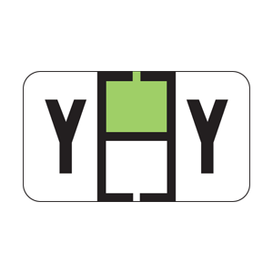 Traco Alpha Label Letter Y (500/Roll)