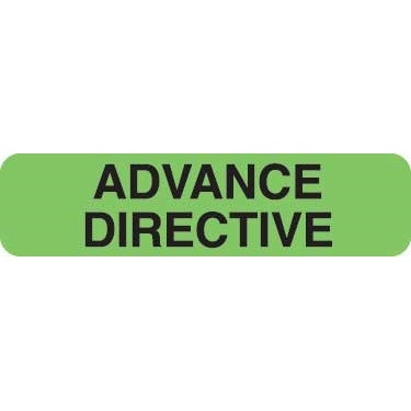 Advance Directive, Fluorescent Green (UL365)