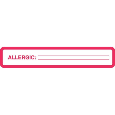 Allergic Label UL927