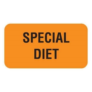 Veterinary Labels, Special Diet, 1 5/8 W x 7/8 H, 560/RL, V-AN223