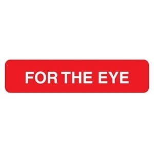 For the Eye Label, 1-5/8 x 3/8, 500/RL (V-AN657)