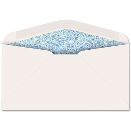 Wesco security tint regular envelope, 3-15/16 x 7-1/2, white 24 lb no-window envelope with blue inside tint