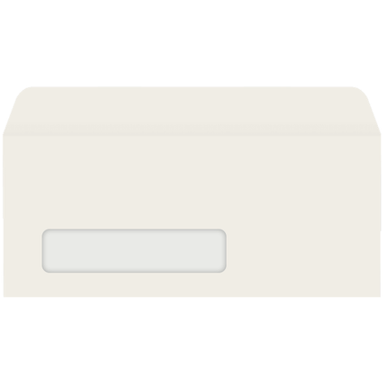 #10 Window Envelopes, Window H, 24lb. White, Pressure-Sensitive Seal, 500/BX (W2603)