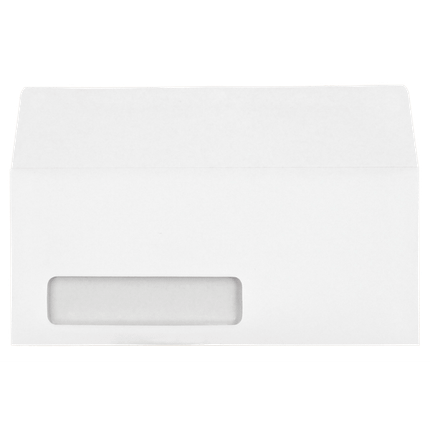 #10 Window Envelopes (4 1/8 x 9 1/2) 24lb White, Side Seam, Digi-Clear Window C, Wallet Flap Extended, 500/BX