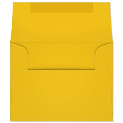 A-2 Yellow Starburst announcement envelope, 4-3/8 x 5-3/4 inches, 24 lb brightly colored sulphite paper, box of 500