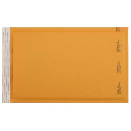 9-1/2 x 14-1/2 Bubble Mailers, Golden Kraft, Kwik-Tak, 100/BX (W7671)