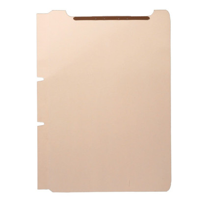 Self-Adhesive File Folders Dividers, Dual Prong Fastener, Letter Size, Manila, 100/Box (S-09110)