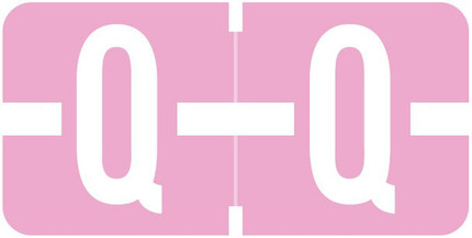 Tab Products 1278 Match Alphabetical Color Coding Label, Letter Q, Lilac, 1/2 H x 1 W, 500/Roll (A1278-Q)