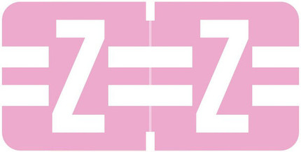 Tab Products 1278 Match Alphabetical Color Coding Label, Letter Z, Lilac, 1/2 H x 1 W, 500/Roll (A1278-Z)