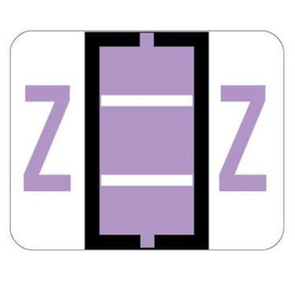 Tab Products 1286 Alphabet Label Letter Z, Lilac, 50/Sheet (A1286-Z-SH)